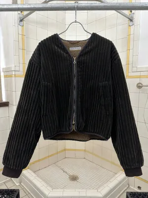 1980s Armani Thick Corduroy Jacket with Fleece Lining - Size M