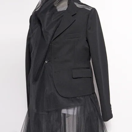 Black Comme des Garçons Tulle Jacket (Black)