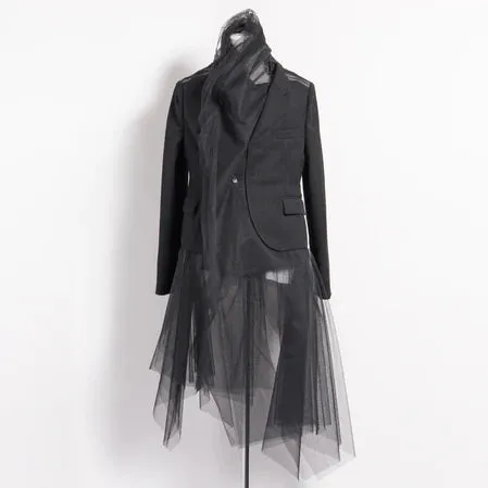 Black Comme des Garçons Tulle Jacket (Black)