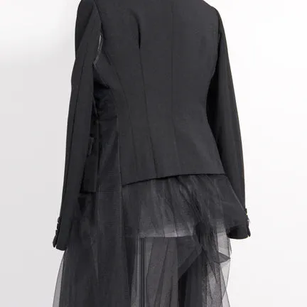 Black Comme des Garçons Tulle Jacket (Black)
