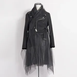 Black Comme des Garçons Tulle Zip Jacket (Black)