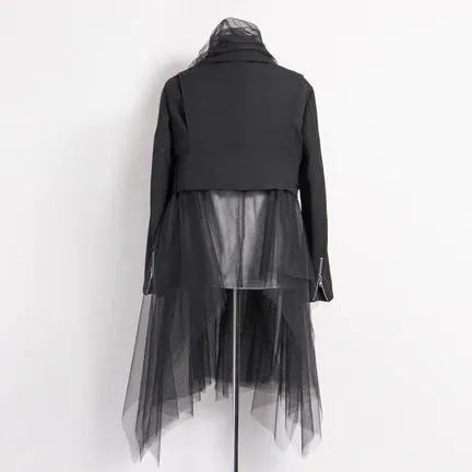 Black Comme des Garçons Tulle Zip Jacket (Black)