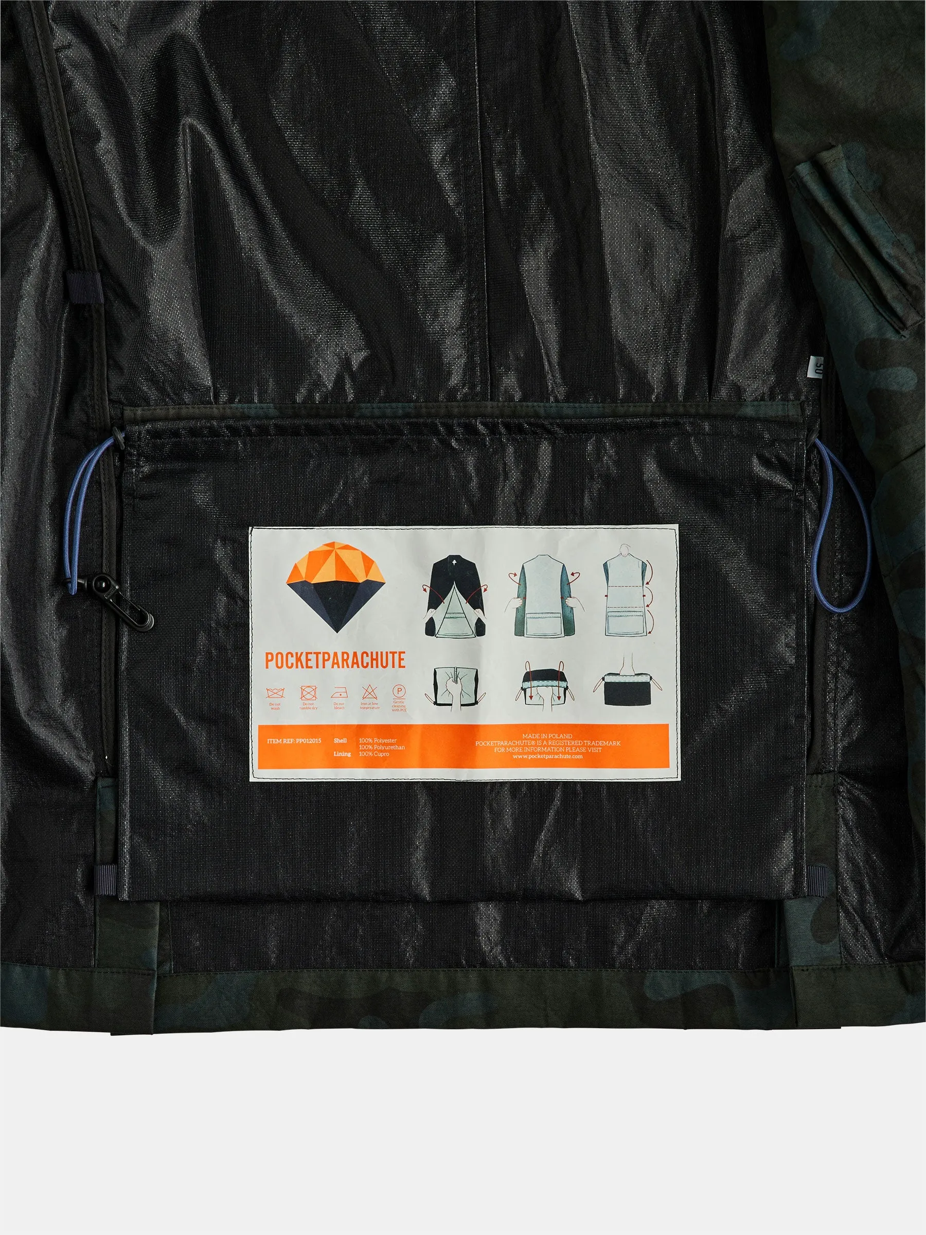 Branded POCKETPARACHUTE® Camouflage Jacket four your company
