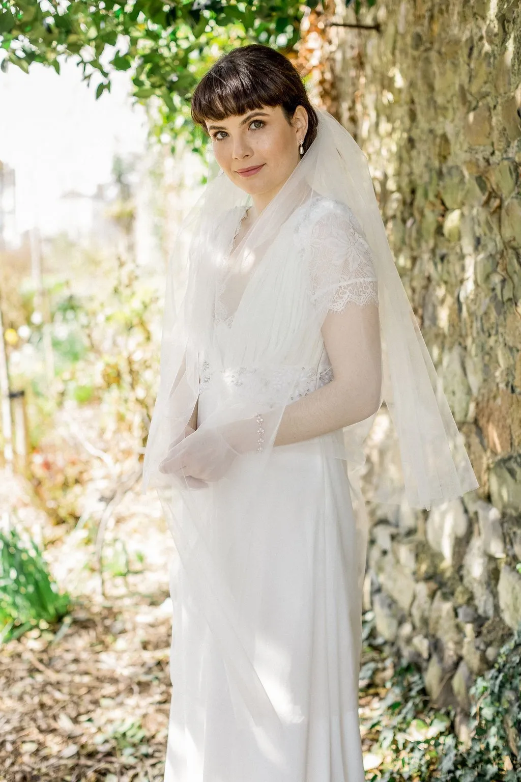 Camden, Double, Elbow length Tulle Veil
