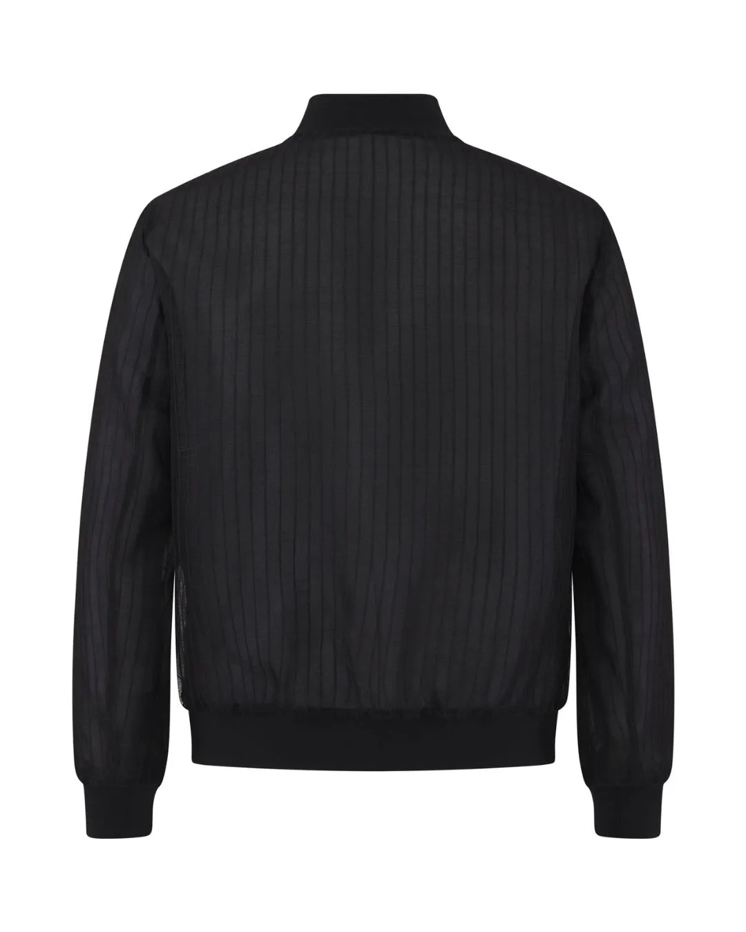 Catalino Barong Jacket in Piña Seda Stripes, black