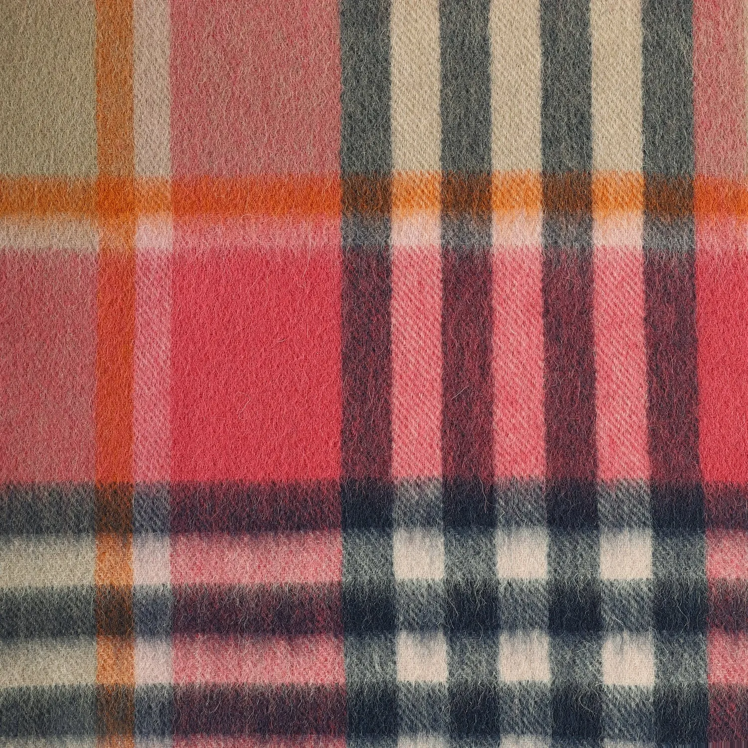 Edinburgh 100% Lambswool Tartan Scarf 3 Square Blue 3 Square Blue