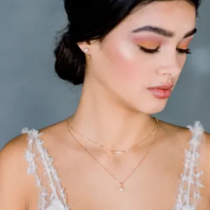 EVONNE Double Layer Pearl Pendant Necklace