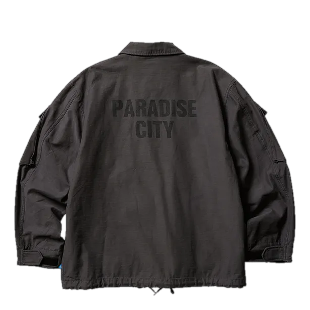 Garmentdyed Tactical Jacket Charcoal