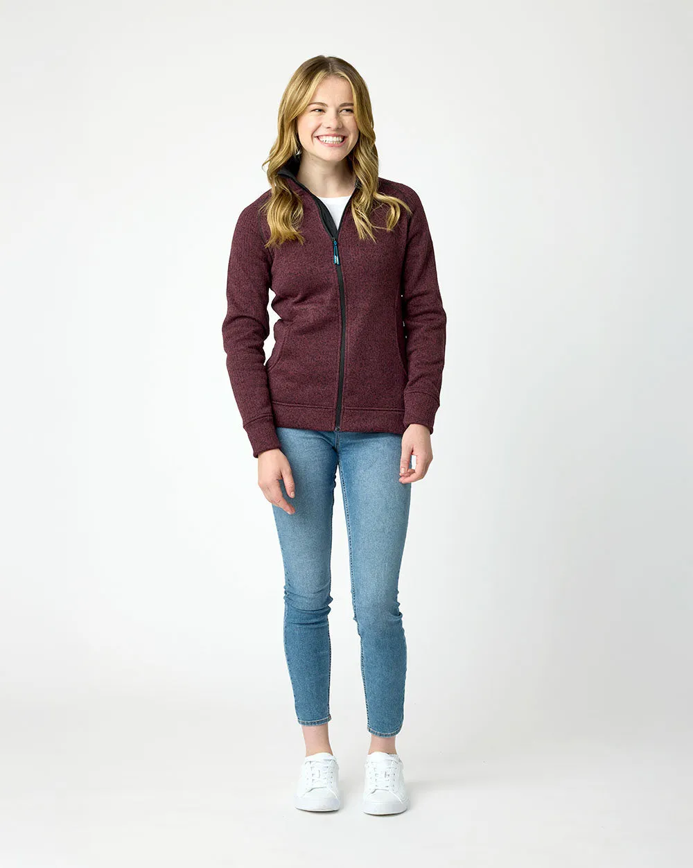 Imai Recycled Knit Jacket in Fig Marle