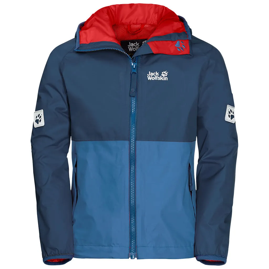 Jack Wolfskin Boys Rainy Days Waterproof Jacket Windproof
