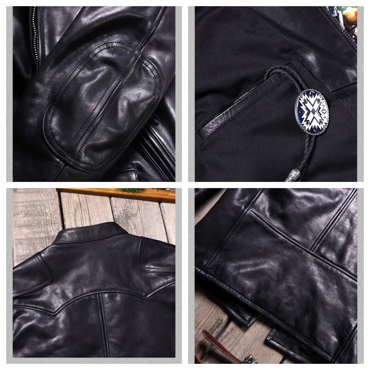 Men's 1900s Motorcycle Leather Jacket