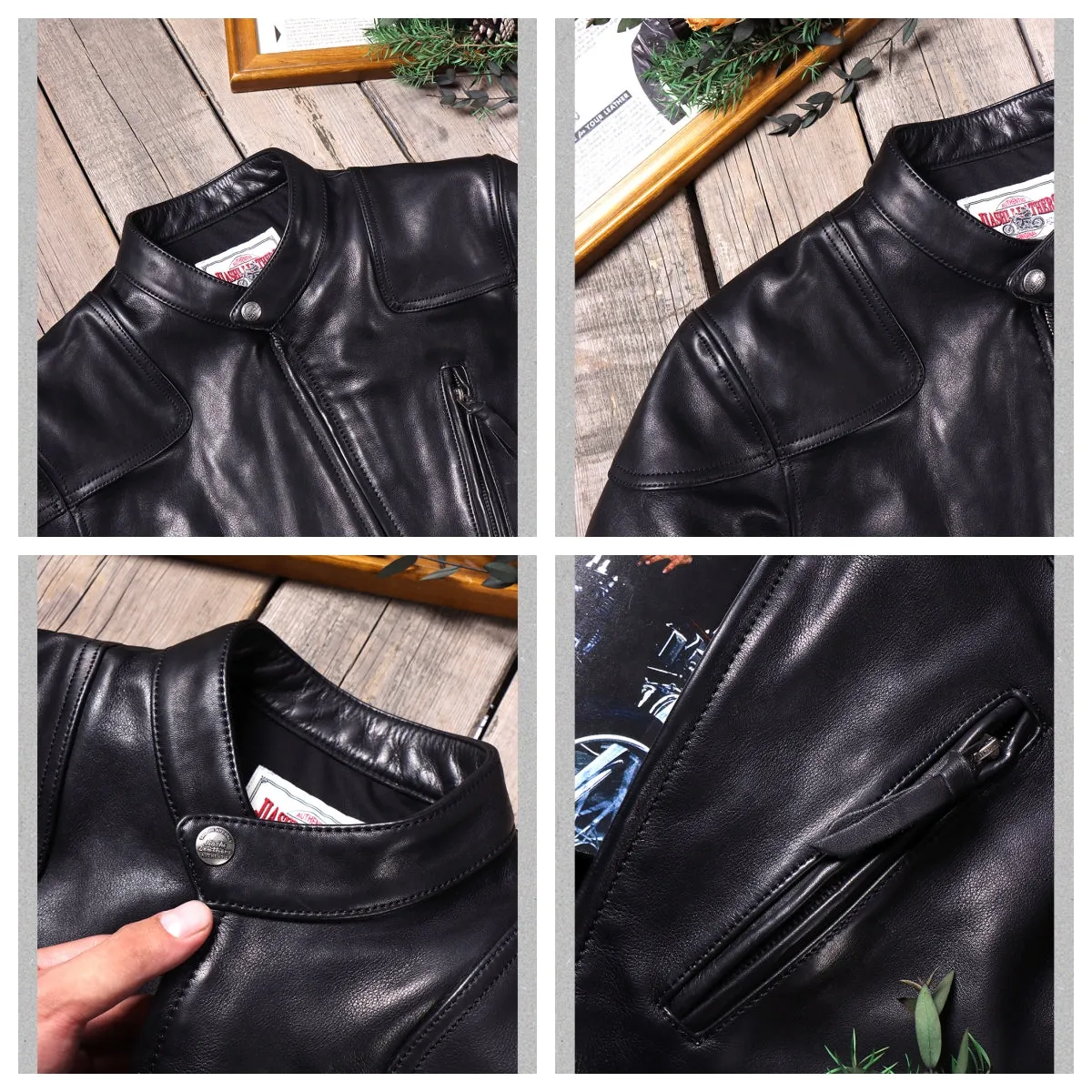 Men's 1900s Motorcycle Leather Jacket