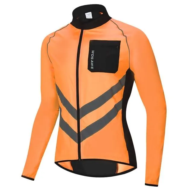 Men's Cycling Jacket High-Visibility Windbreaker