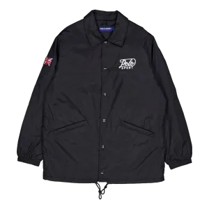 Nylon-ps Coaches Jacket Polo Black