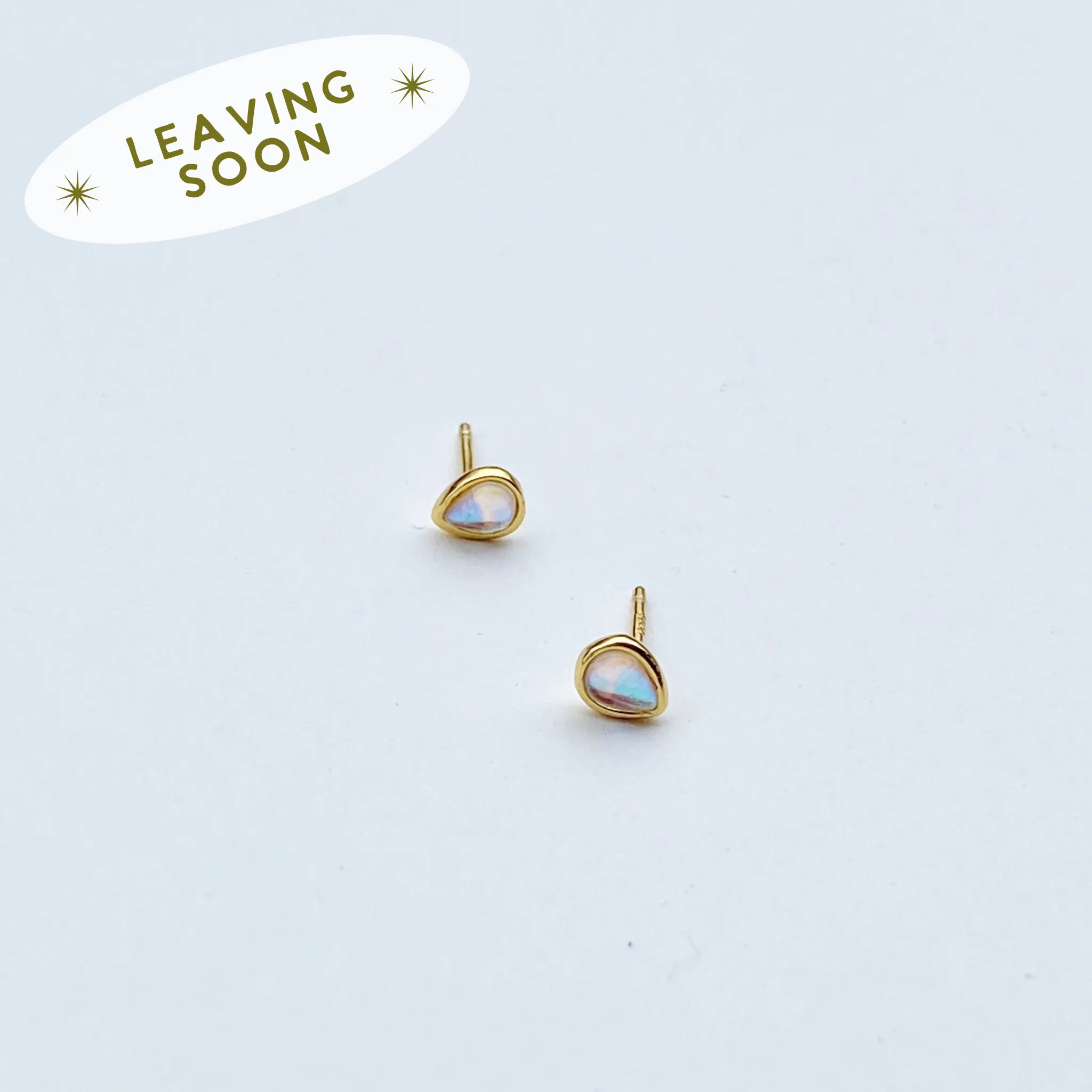 Opal Teardrop Studs