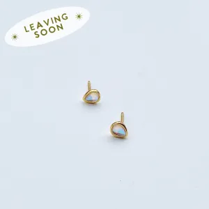 Opal Teardrop Studs