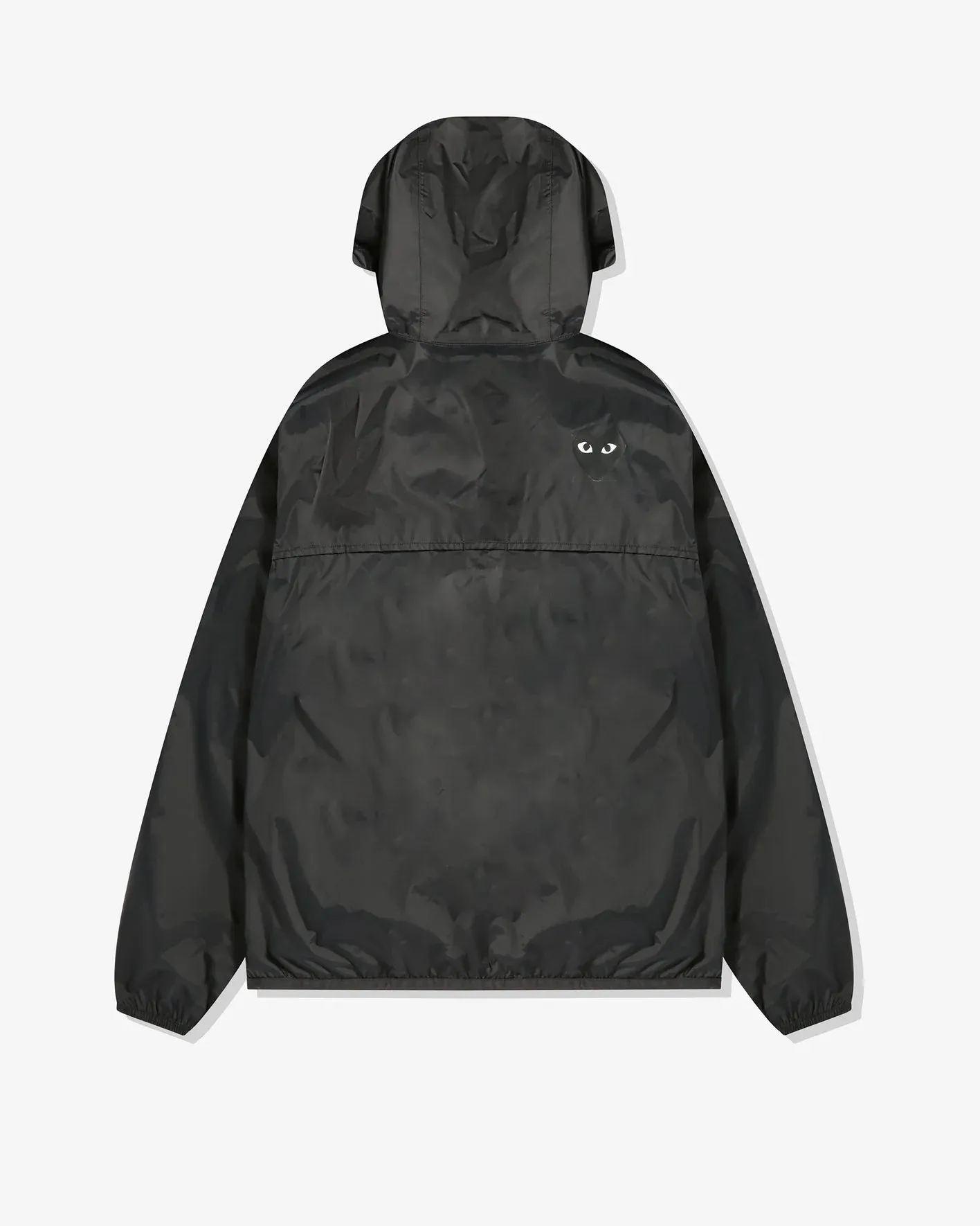 PLAY Comme des Garçons x K-Way Black Heart Zip Jacket (Black)
