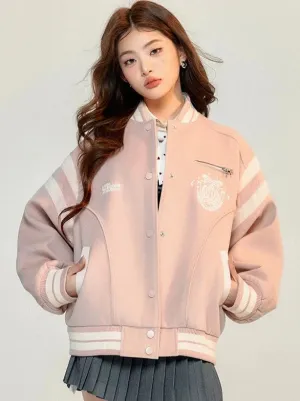 Sporty Pink Jacket Sweet