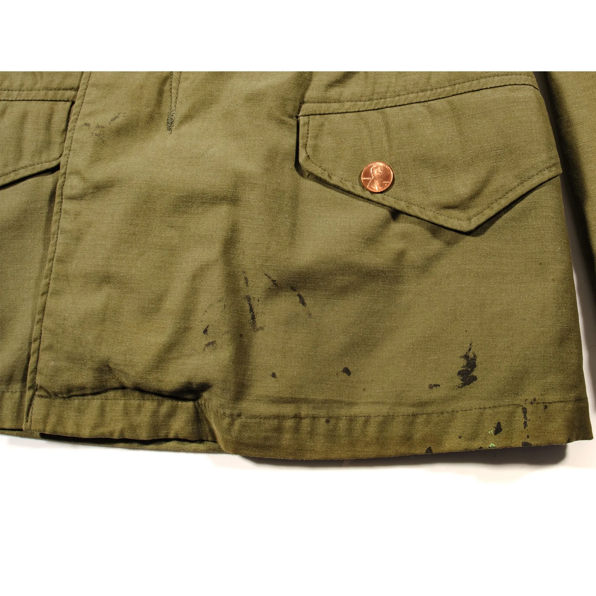 US ARMY M-1965 M65 FIELD JACKET 1969 VIETNAM WAR SIZE SMALL SHORT