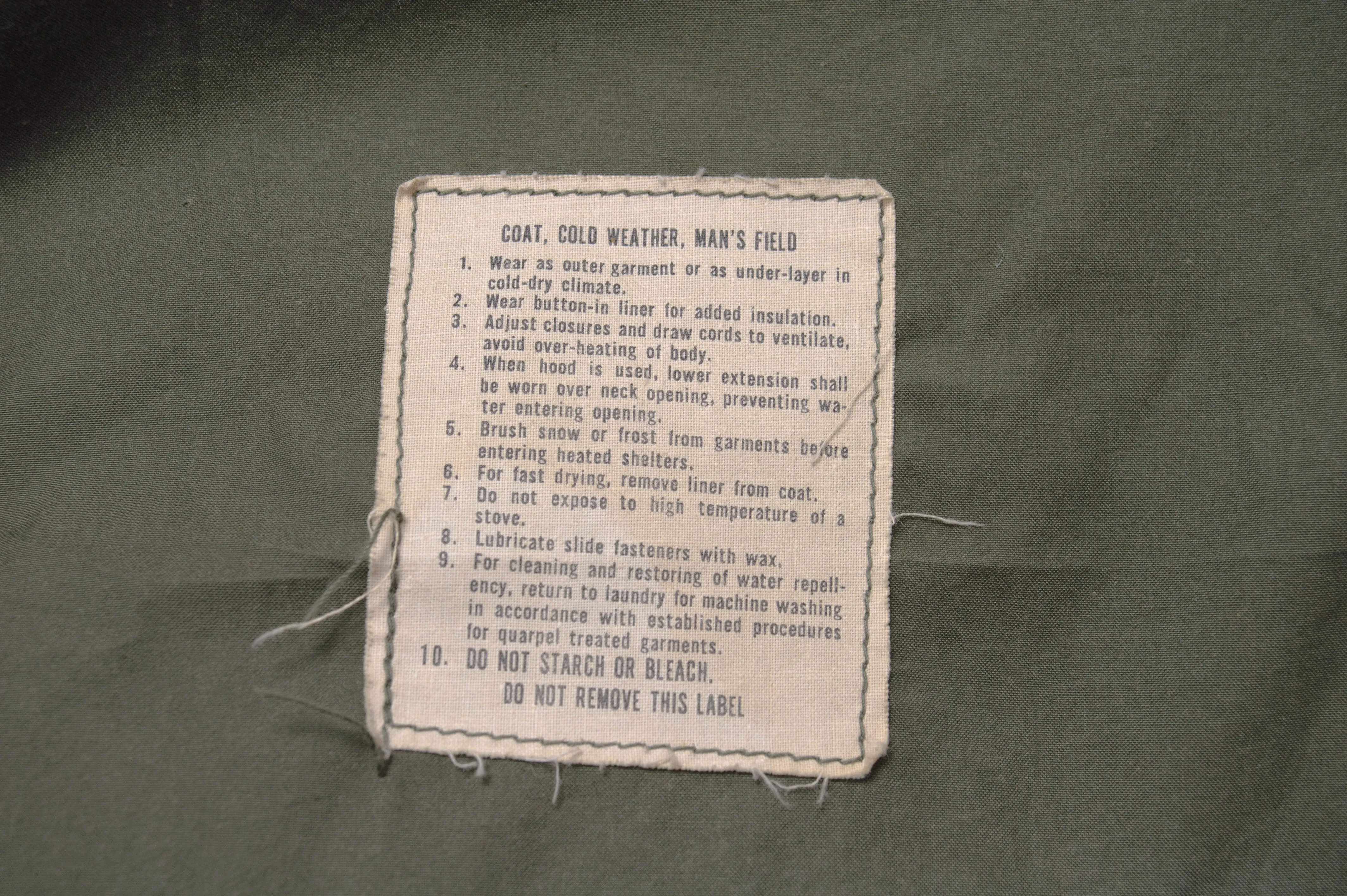 USAF US AIR FORCE M-1965 M65 FIELD JACKET 1970'S VIETNAM WAR TECH SERGEANT MILITARY AIRLIFT COMMAND PATCH SIZE LARGE LONG